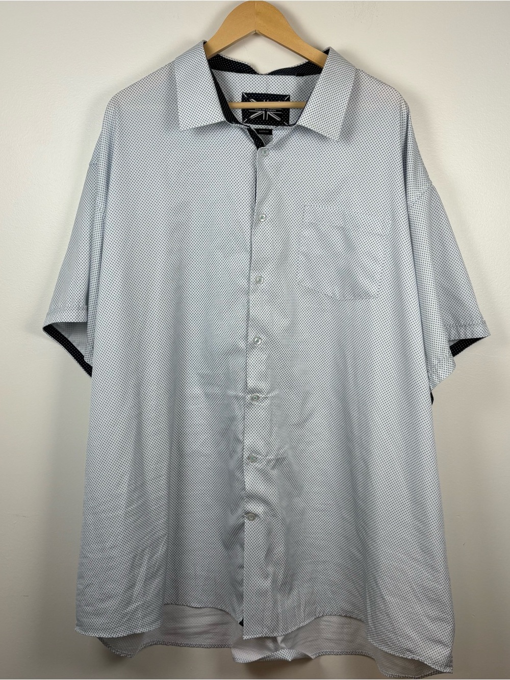 Soul of London Men’s Classic Fit Shirt, Size 4XLT, Vacation, Business Casual